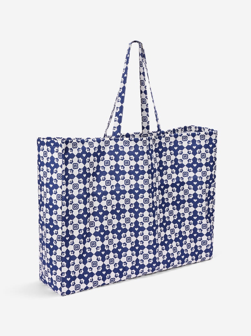 Shoppingtas type totebag XXL-formaat - Kiabi Blauw - Kiabi