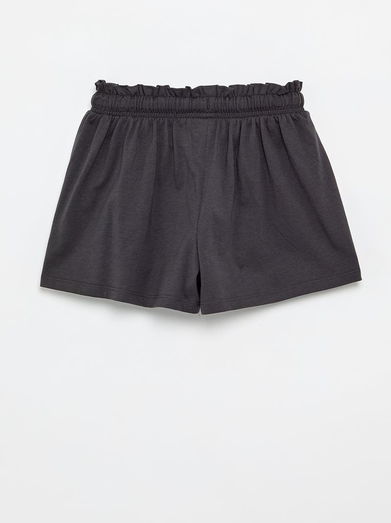 Short 'Disney' van katoenen jerseytricot Zwart - Kiabi
