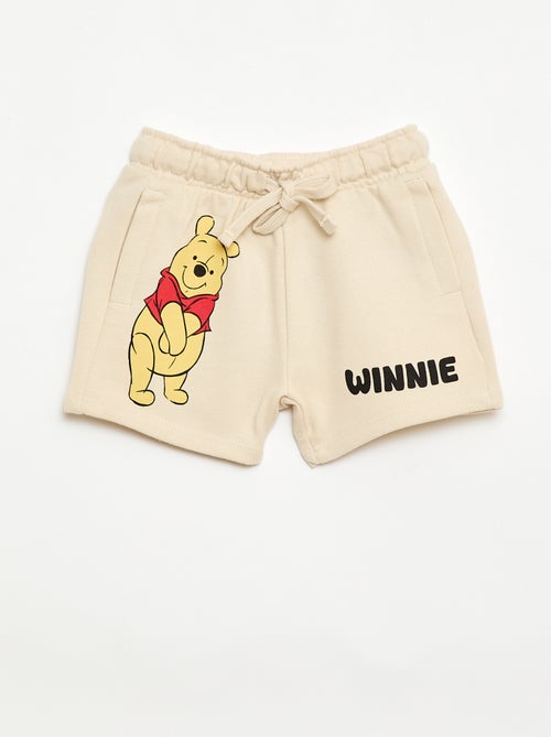 Short 'Disney' van ongeborstelde sweatstof - Kiabi