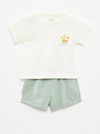 Short en T-shirt - 2-delig