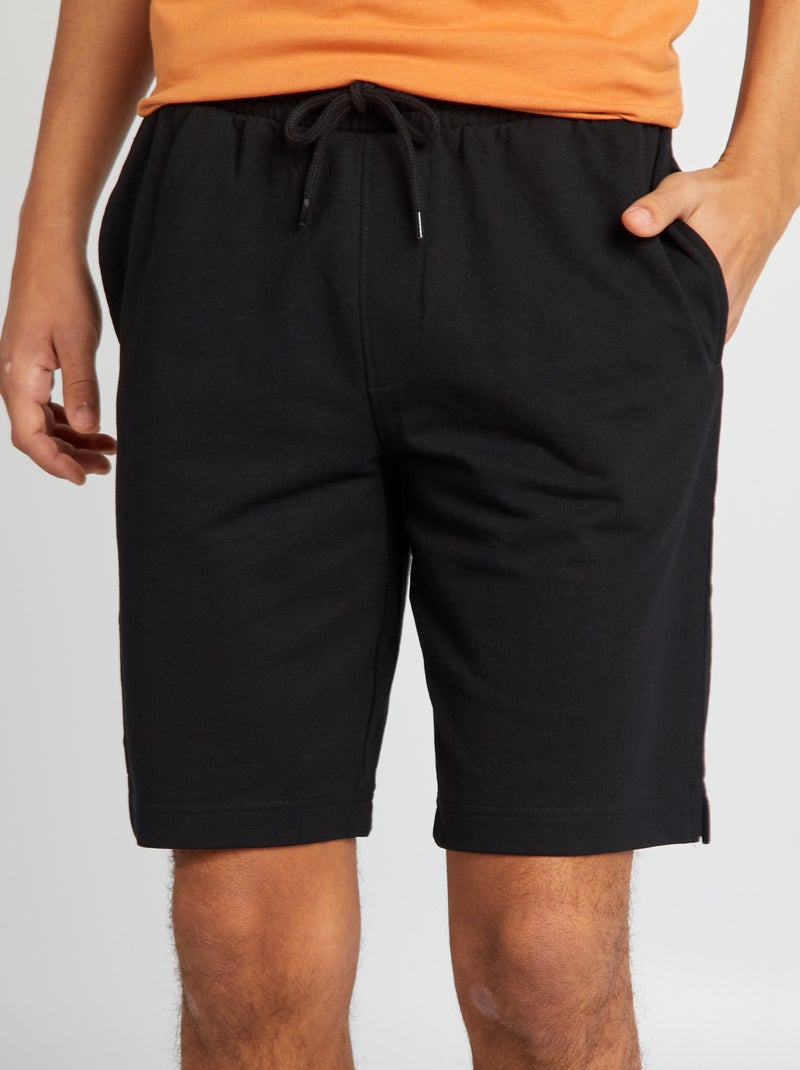 Short in sportieve joggingstijl zwart - Kiabi