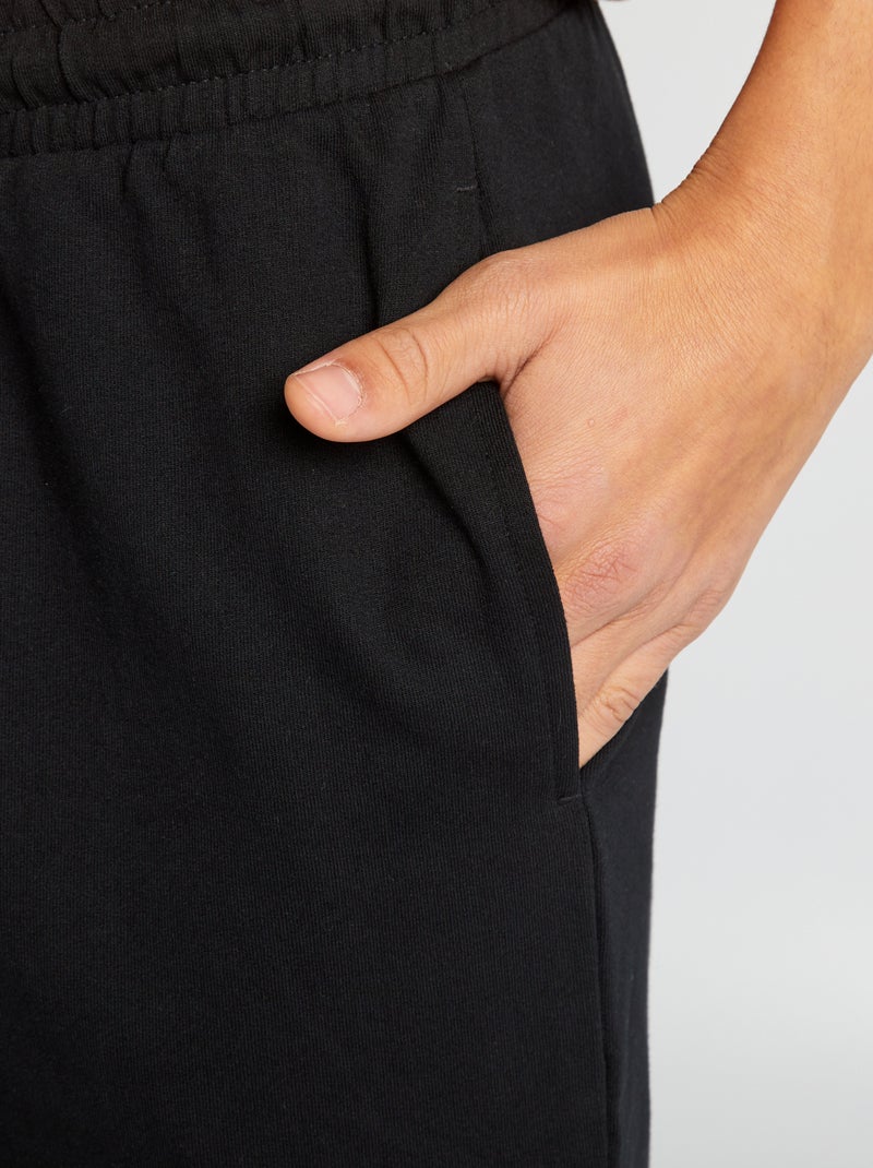 Short in sportieve joggingstijl zwart - Kiabi