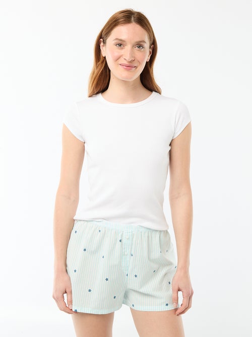 Short met all-over bloemenprint - Kiabi