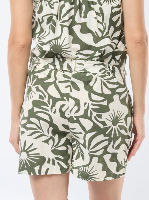 Short met bladprint 'Only Maternity' - Kiabi