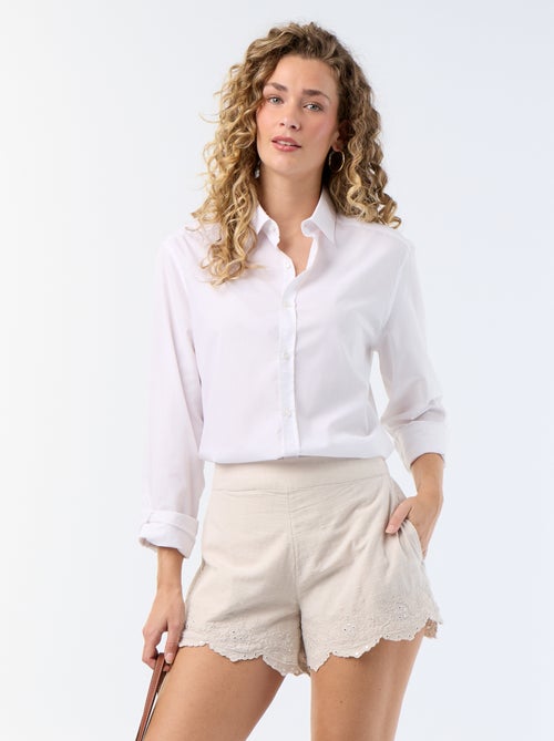 Short met borduursels en spiegelpailletten - Kiabi Short met borduursels en spiegelpailletten - Kiabi