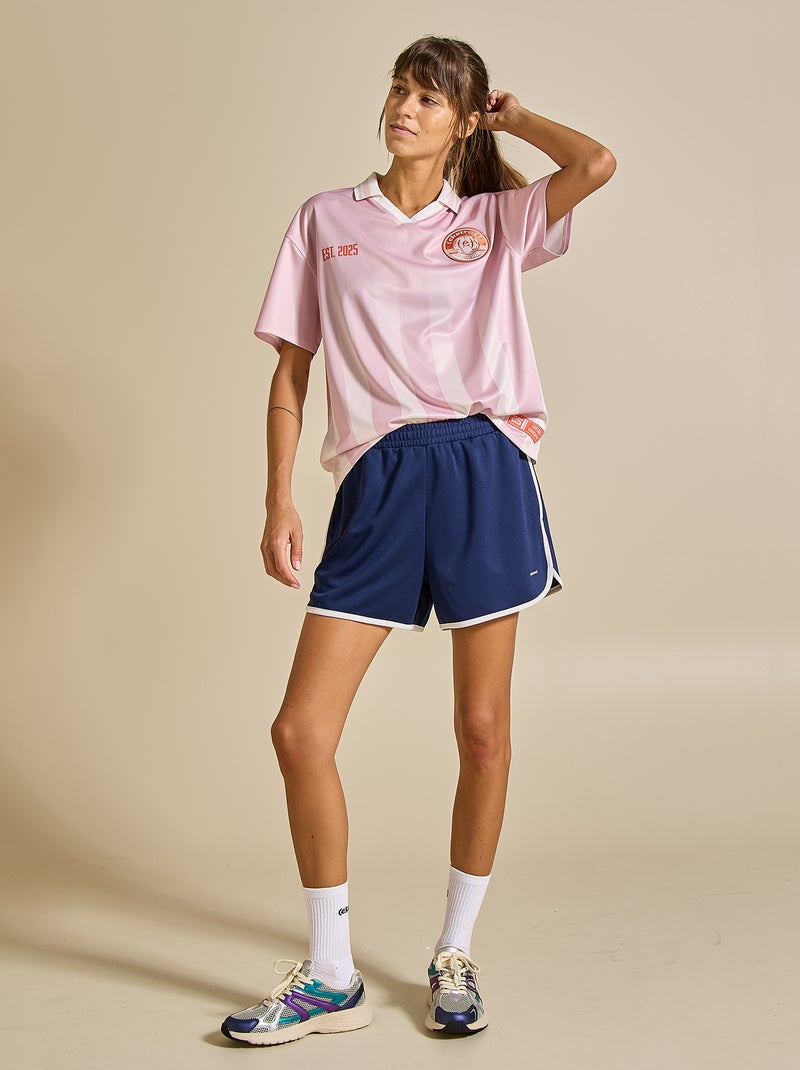 Short met contrasterende boorden - (ekstract) Blauw - Kiabi