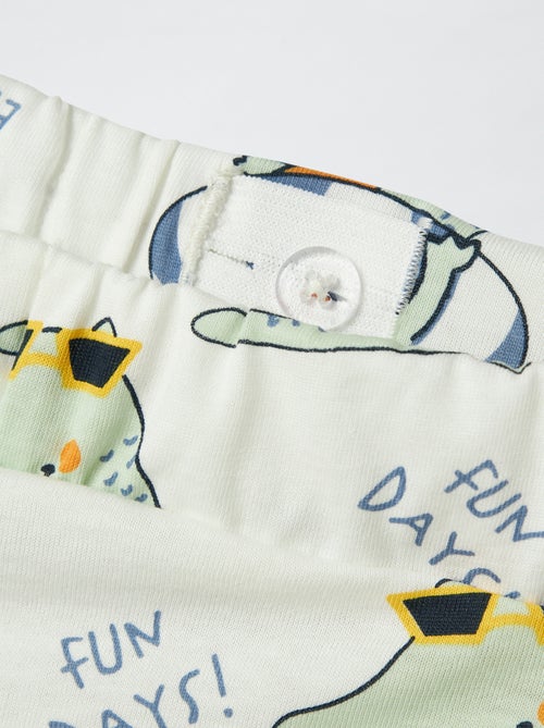 Short met dinoprint 'Guppy' - Kiabi