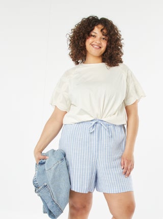 Short met elastische taille