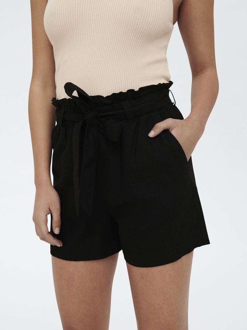 Short met elastische taille en aantrekkoordje | 'JDY' ZWART - Kiabi