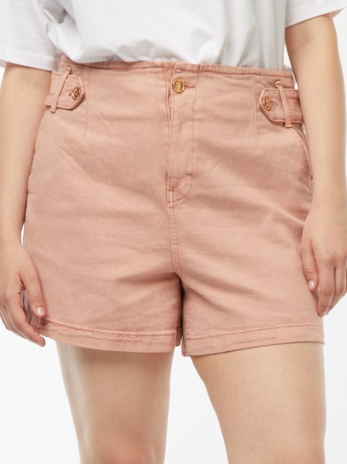 Short met goudkleurige knopen - Kiabi