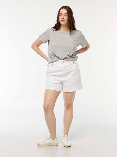 Short met goudkleurige knopen - Kiabi