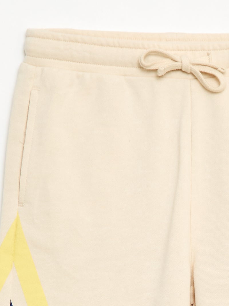 Short met grafische print Wit - Kiabi