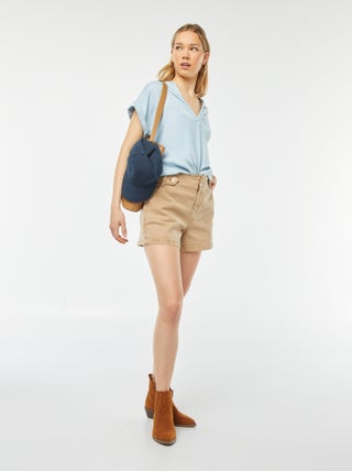 Short met hoge taille