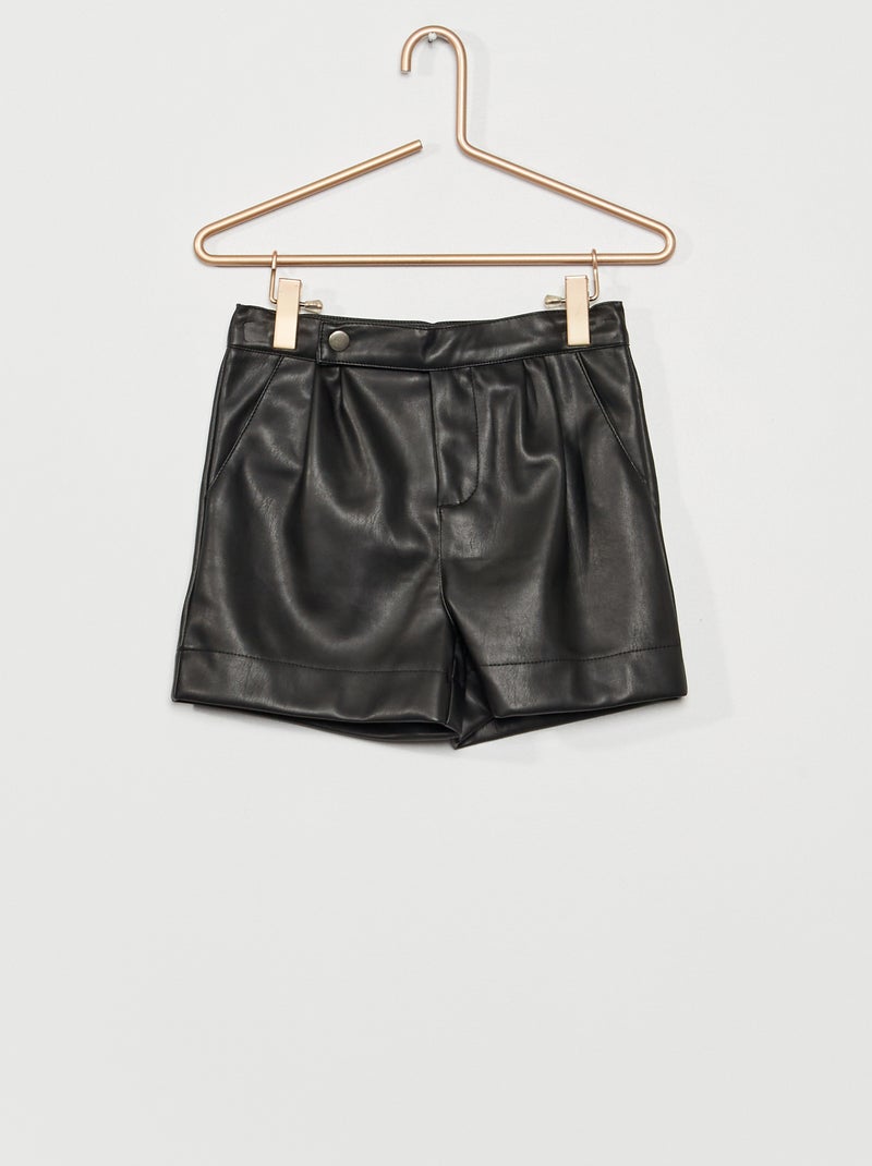 Short met hoge taille zwart - Kiabi