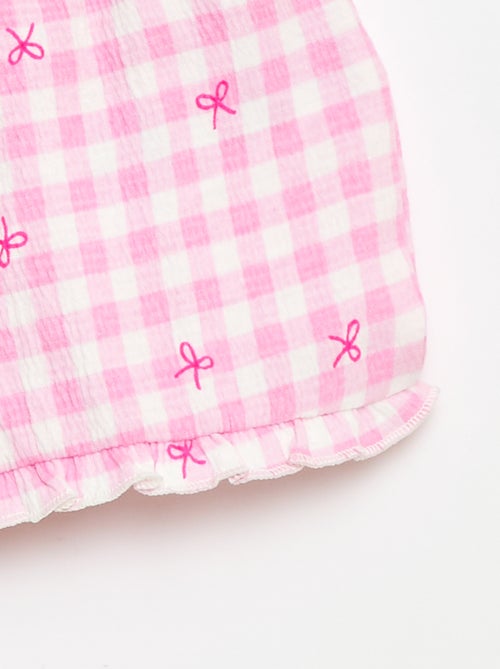 Short met motief en ruches aan de pijpen - Kiabi