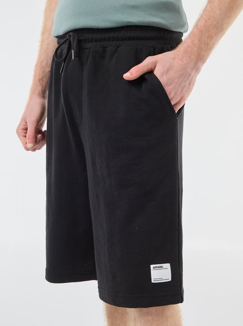 Short met patch van effen katoen - Kiabi