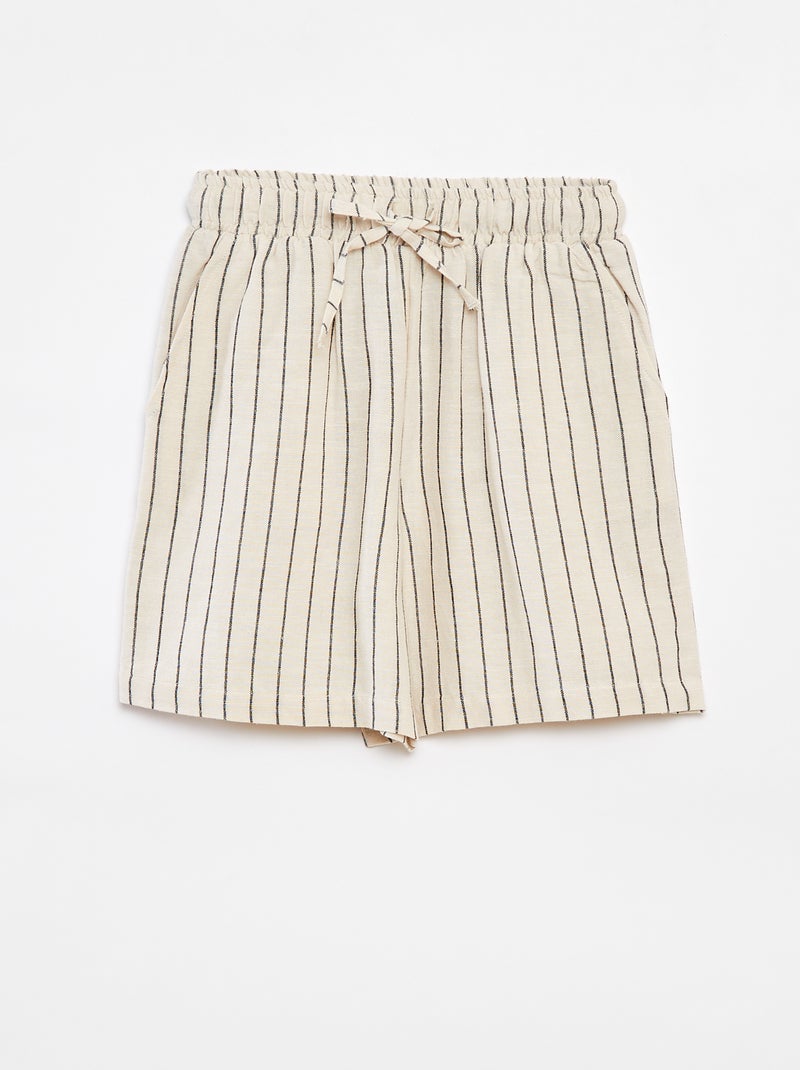 Short met print Biege - Kiabi