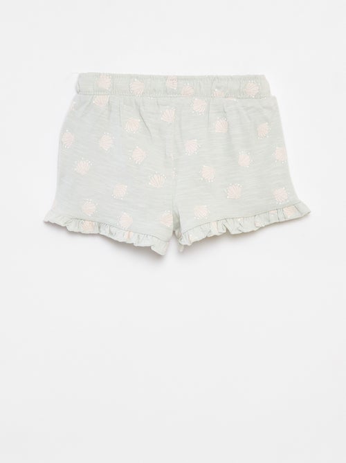Short met print en volants 'Disney' - Kiabi