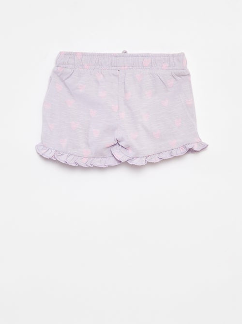Short met print en volants 'Disney' - Kiabi
