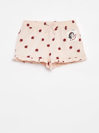 Short met print en volants 'Disney'