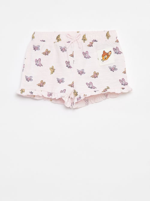 Short met print en volants 'Disney' - Kiabi