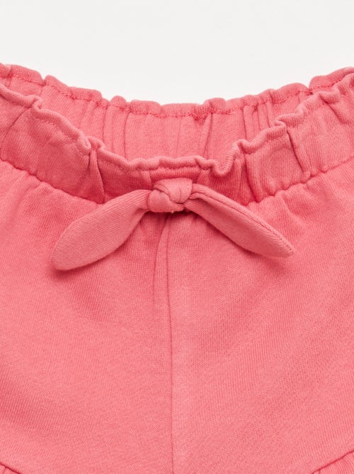 Short met ruches en strik in de taille - Kiabi