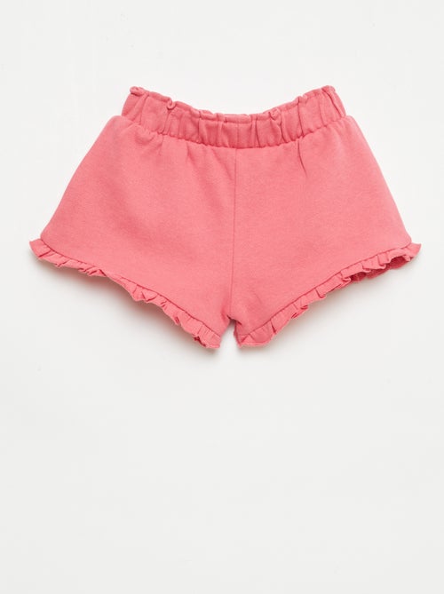 Short met ruches en strik in de taille - Kiabi