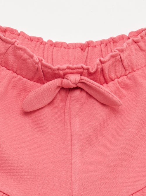 Short met ruches en strik in de taille - Kiabi