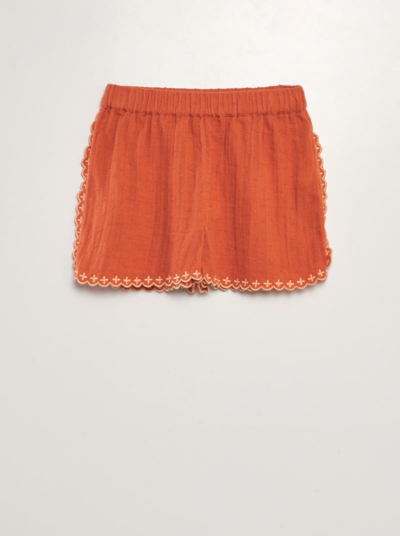 Short oranje - Kiabi