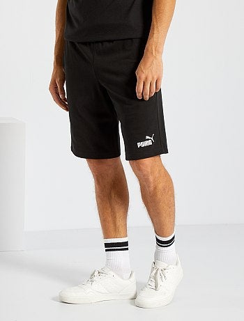 Blauw Heren Spijker Short met Elastische Band - Black-Leo.nl