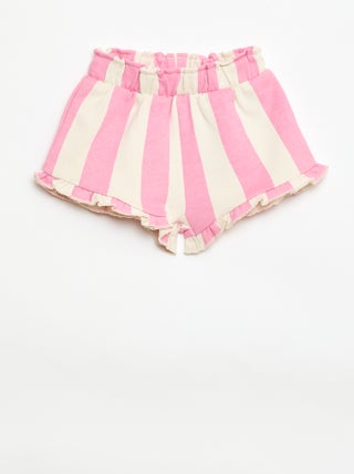 Short van bedrukte jersey
