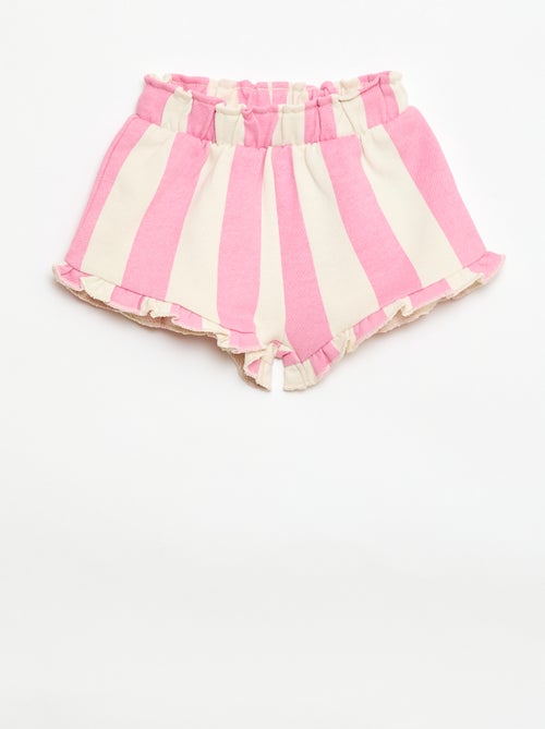 Short van bedrukte jersey - Kiabi