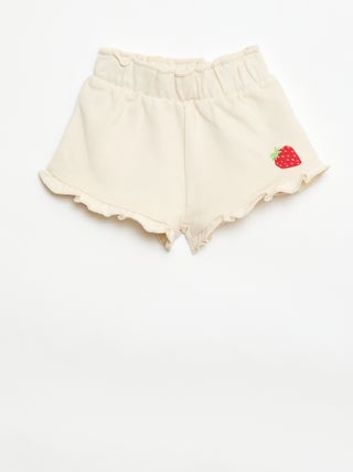 Short van bedrukte jersey