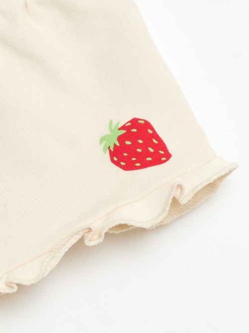 Short van bedrukte jersey - Kiabi