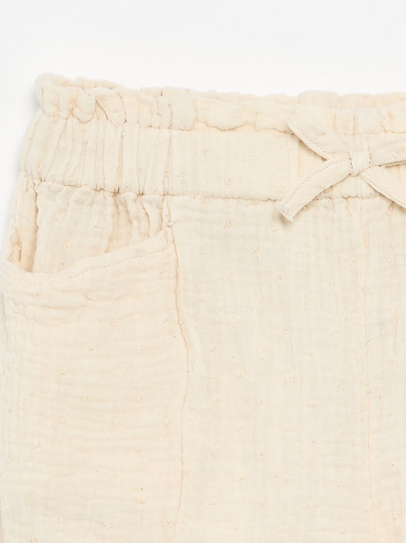Short van canvas Wit - Kiabi