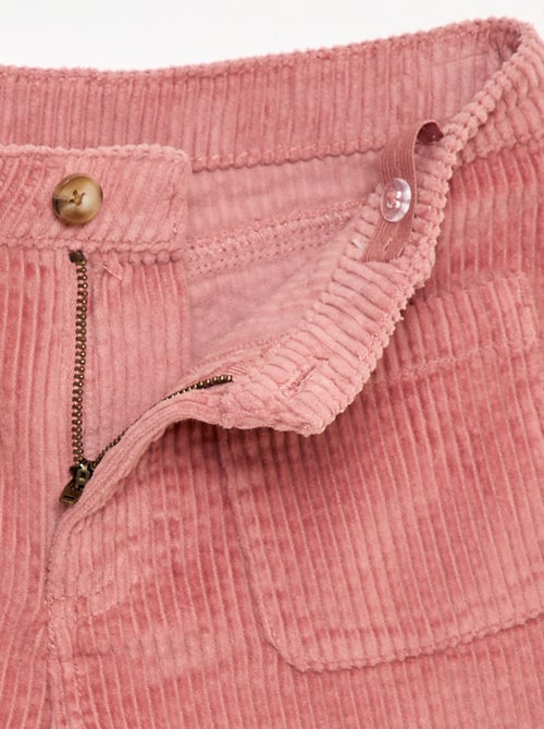 Short van corduroy met 2 opgestikte zakken - Kiabi