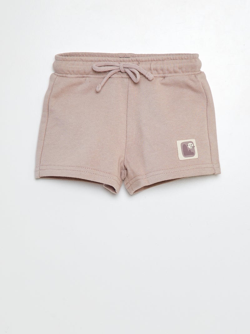 Short van dunne joggingstof GRIJS - Kiabi