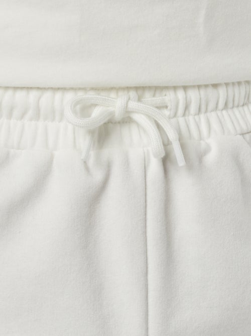 Short van dunne joggingstof met kleine print - Kiabi