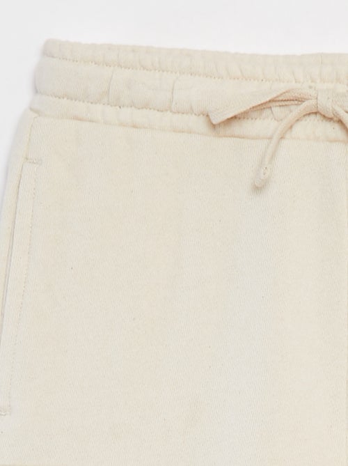 Short van dunne joggingstof met klepzakje - Kiabi