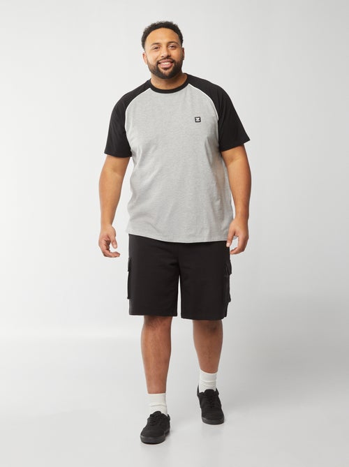 Short van dunne joggingstof met zakken - Kiabi