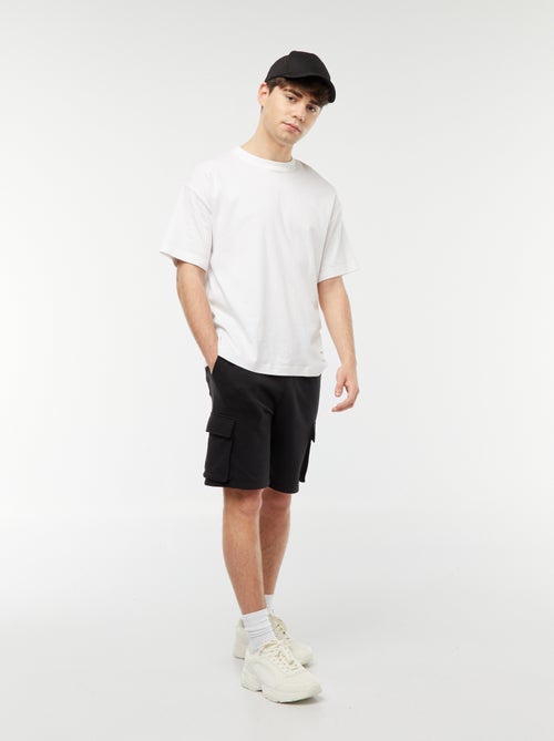 Short van dunne joggingstof met zakken - Kiabi