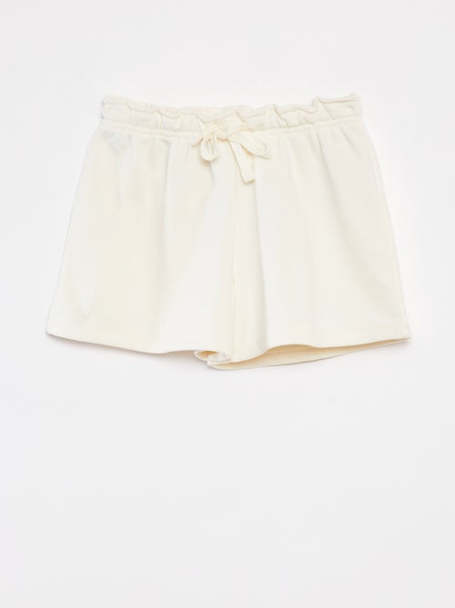 Short van effen joggingstof - Kiabi