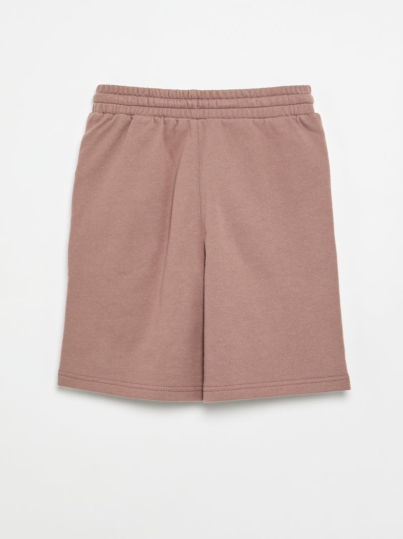 Short van French Terry-stof Bruin - Kiabi