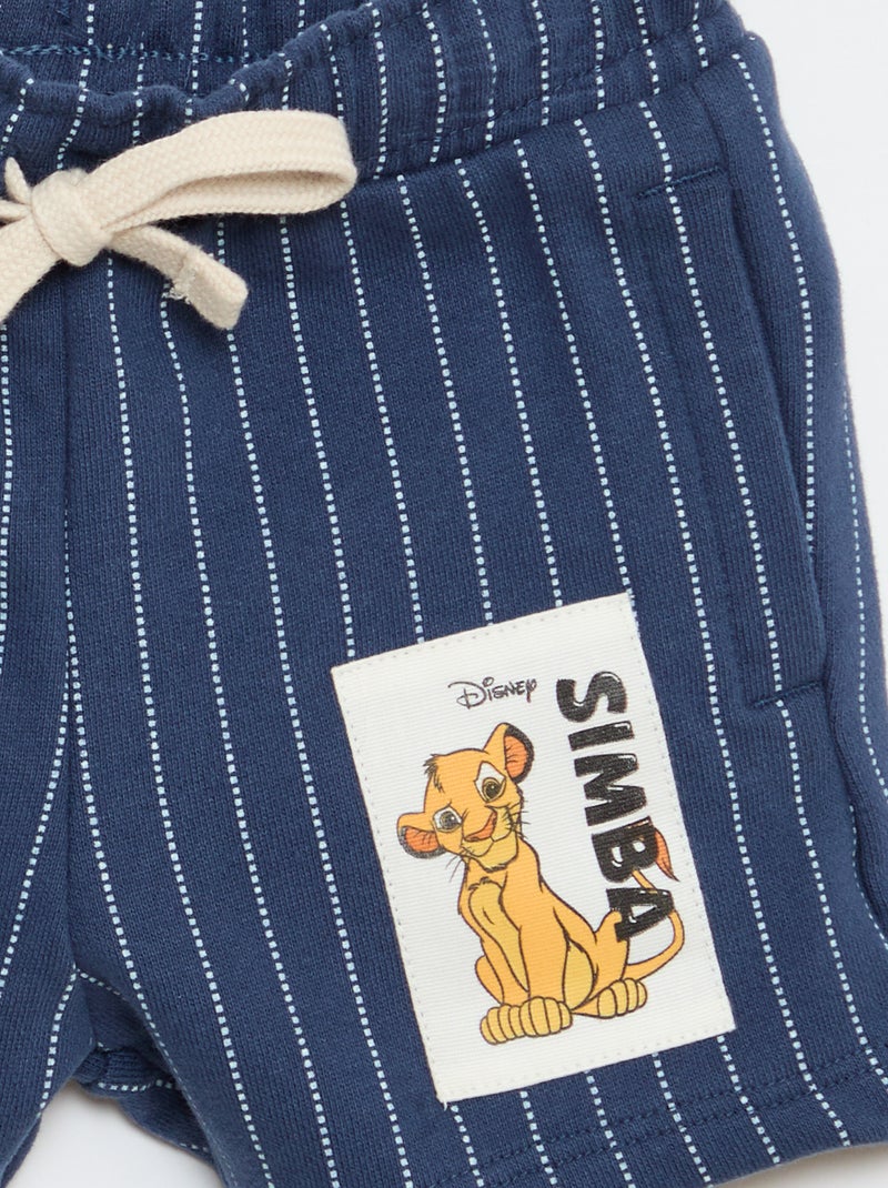 Short van frenchterry 'Disney' Blauw - Kiabi