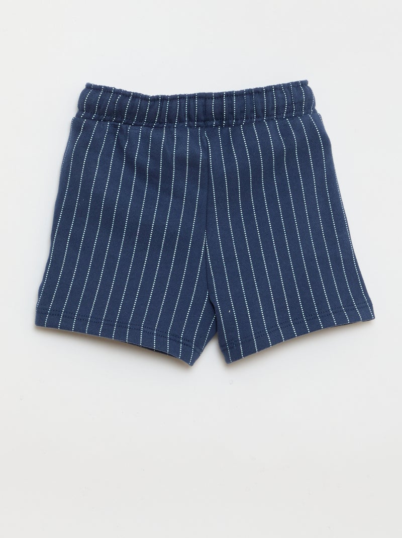 Short van frenchterry 'Disney' Blauw - Kiabi