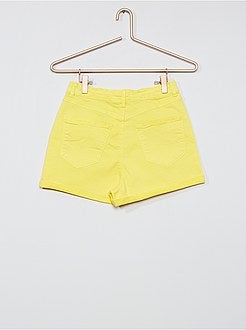 Short van gekleurde keperstof - Kiabi