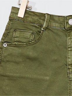 Short van gekleurde keperstof - Kiabi