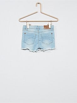 Short van gerafeld stretchdenim - Kiabi