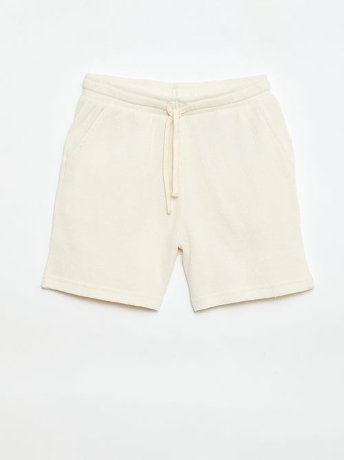 Short van gewafelde stof - Kiabi