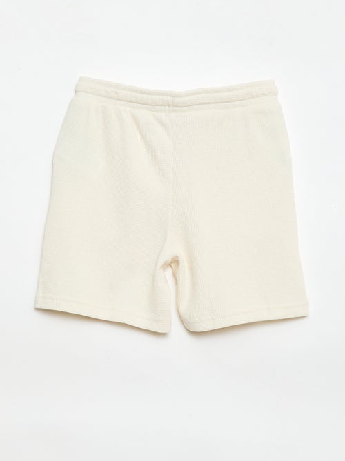 Short van gewafelde stof - Kiabi
